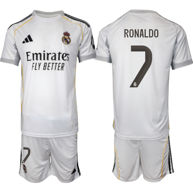 Men 2025-2026 Club Real Madrid home white #7 Soccer Jersey 02->real madrid jersey->Soccer Club Jersey